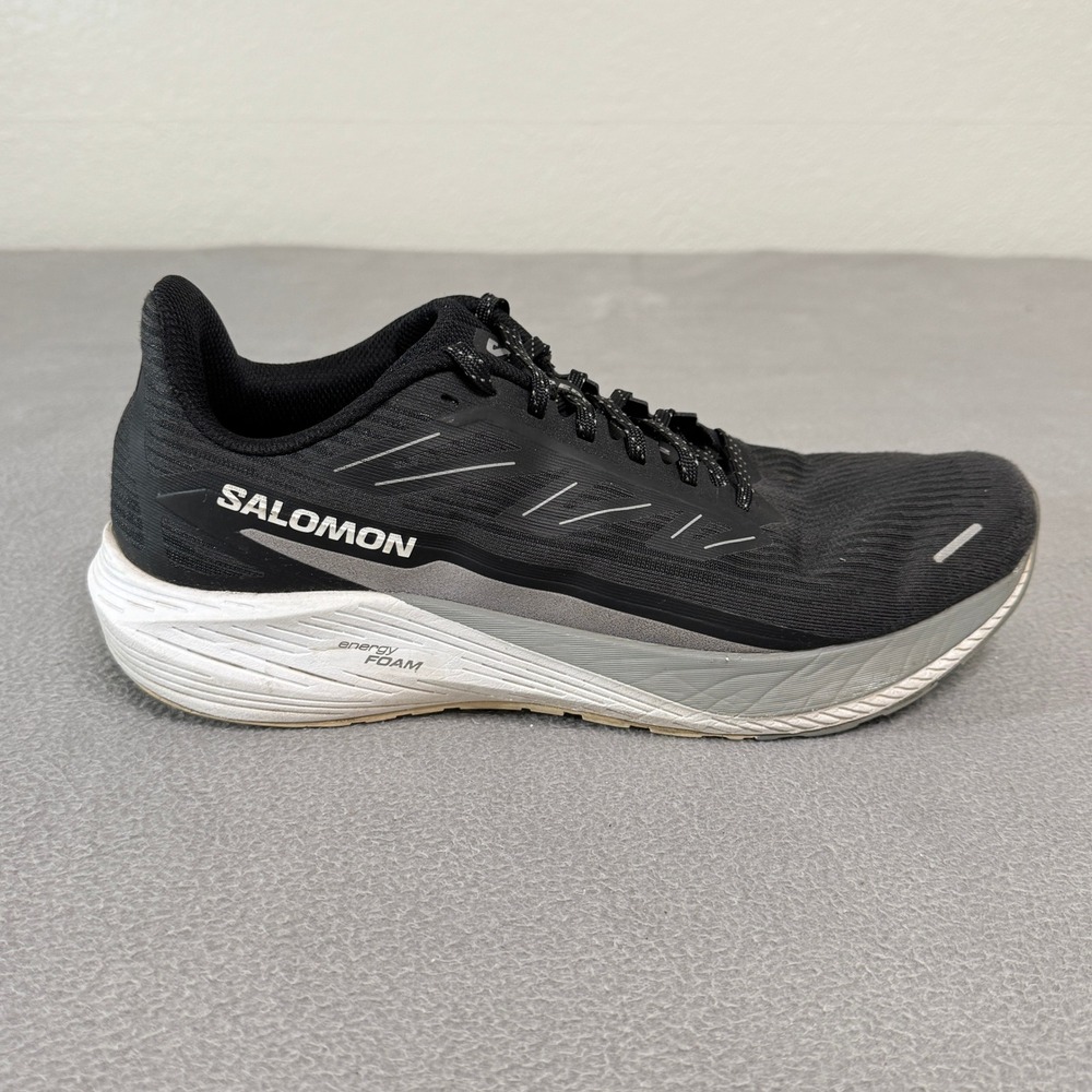 Salomon Aero Blaze 2 Running Shoes Mens 11 Black White Mesh Athletic Sneakers